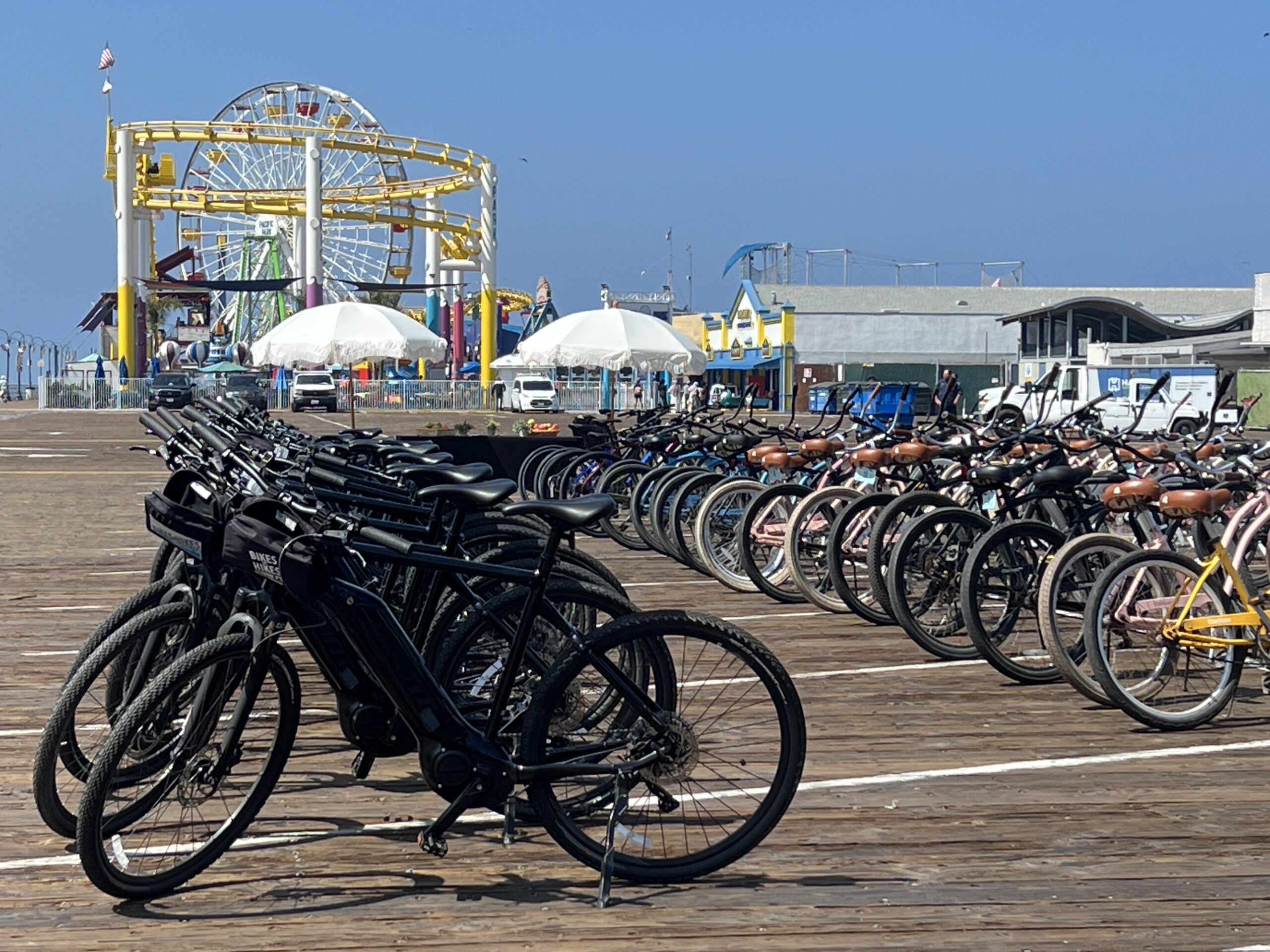 Bikes on the Santa Monica Pier